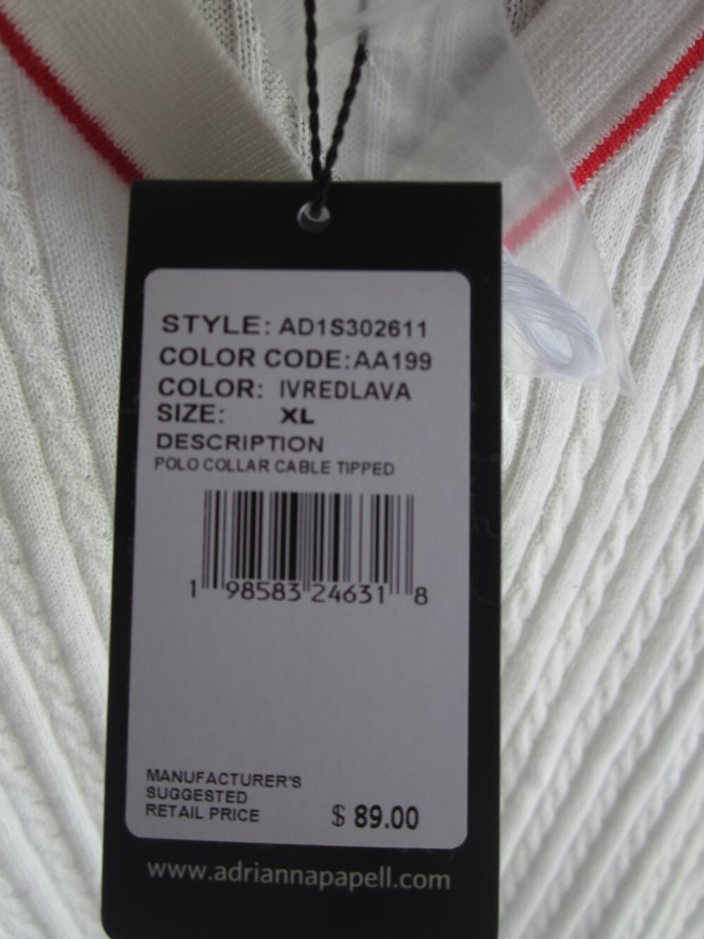 Adrianna Papell XL Cable Polo - Picture 4 of 4